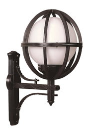 Opviq BAP-68080-BSY-M6-OP Lámpara de Pared Exterior Negro y Blanco